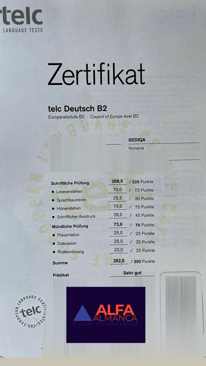 Öğrenci başarı sertifikası
